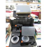 An AGFA 'Family' Super 8 projector, an AGFAcolour carousel projector,