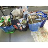 6 large bags of LP records, unsorted.