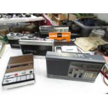 6 Grundig radio's and cassettes, C200, C100, C411, C410, C230 and Satellit 400.