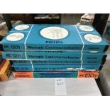4 Philips & a Norelco ME1201 mechanical engineer sets (used but look mostly complete),