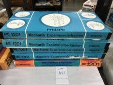 4 Philips & a Norelco ME1201 mechanical engineer sets (used but look mostly complete),