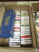 In excess of 40 Beatles cassette tapes.