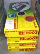 4 German Philips electronic kits, EE2003, some components may be missing, being sold as seen.