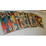 A quantity of Superman action comics