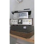 A quantity of vintage 70's/80's hi-fi separates, Sony TA1010, Grundig MCF100, BSR 610, JUCKD710,