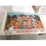 The Beatles Ilustrated lyrics puzzle in a puzzle, complete.