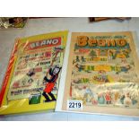 A hard backed Beano Vol 1 & Christmas Beano 1967 in good condition