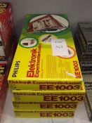 4 German Philips electronic kits, EE1003, some components may be missing, being sold as seen.