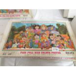 The Beatles Ilustrated lyrics puzzle in a puzzle, complete.