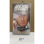 The Jackie Stewart Story, VHS video signed by Jackie Stewart.