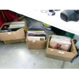 3 boxes of LP records and a quantity of CD's.