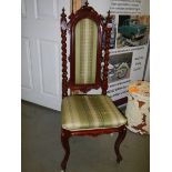 A good mahogany hall chair,