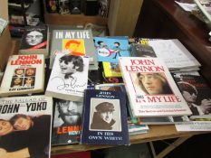 A mixed lot of Beatles books.