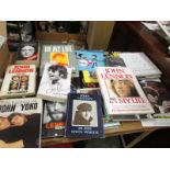 A mixed lot of Beatles books.