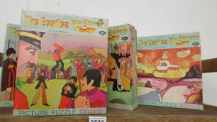 4 1960's Beatles Jigsaw puzzles.