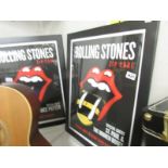 2 limited edition Rolling stones zip code poster.