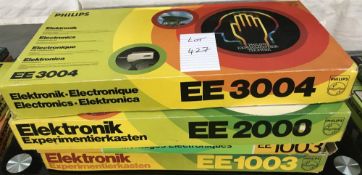 4 Philips electronic engineer kits, EE1003x2, EE2000, EE3004 (1 sealed),