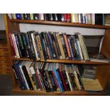 A large selection of books on space and astronomy (2 shelves)
