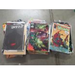 A large collection of Indie comics including Images Spawn, Pitt, The Prisoner Books A,B,C, D,