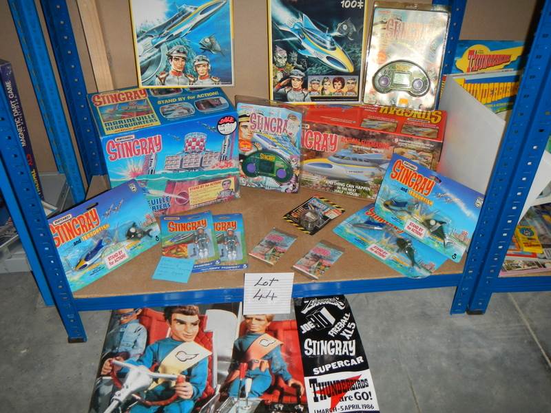 A selection of Matchbox Stingray figures, play sets etc.