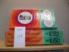 3 Norelco Electronic Educational kits, EE1050, EE1051 and EE1052.