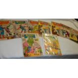 A quantity of DC comics