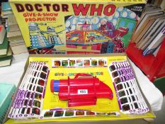 A Chad valley Doctor Who give-a-show projector,