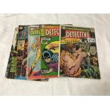 A quantity of Detective comics including issues 349, 352, 358, 378, 383, 384,