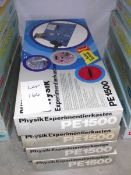 4 German Physics kits PE1500, some components may be missing, being sold as seen.