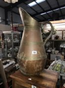 A large copper jug