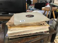 A quantity of 78rpm and LP records.