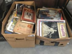 2 boxes of Illustrated London News, magazines and Royalty related books.