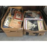 2 boxes of Illustrated London News, magazines and Royalty related books.