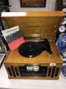 A retro Crosley record, radio,