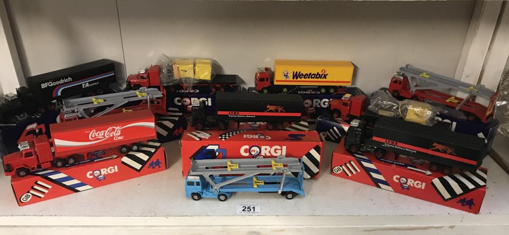 11 boxed corgi truck haulage models