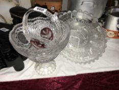 A quantity of glass and pressed glass in King George plate