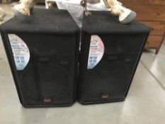 A pair of Wharfdale Pro EVP-X15P speakers.