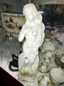 A resin garden statue