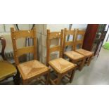 A good set of 4 pine dining chairs.
