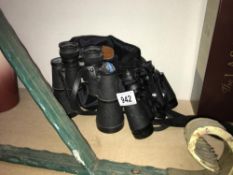 Two pairs of binoculars