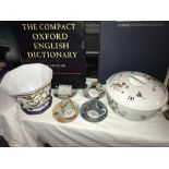 A selection of Magpie cups and saucers, Worcester tureen, jardiniere etc.