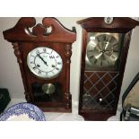 2 wall clocks in working order