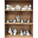 A 15 piece Royal Doulton Larchmont coffee set,