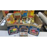 A mixed lot of Matchbox die cast camper vans, caravans etc.