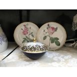 2 Hatchenreuther plates & a Hutchenreuther lidded bowl