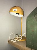 An industrial lamp