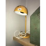 An industrial lamp