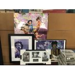 3 framed and glazed Jimi Hendrix pictures.