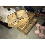 3 wooden kitchen trays