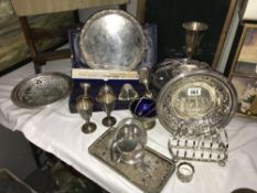 A large quantity of silver plate